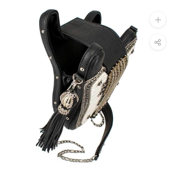 Mary Frances Greatest Hits Crossbody Guitar handbag Never Used! - Picture 9 of 10